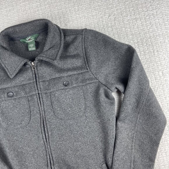 Woolrich Women's Shirt Jacket Chore Size Large Gray Pockets Outdoor - Picture 2 of 16